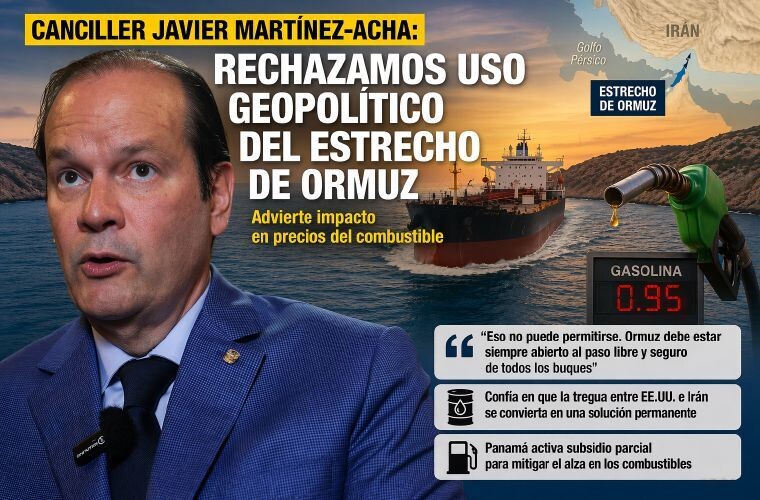 Panama's Foreign Minister Calls for Free Navigation in the Strait of Hormuz
