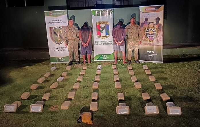 Binational duo apprehended in Jaqué while transporting marijuana