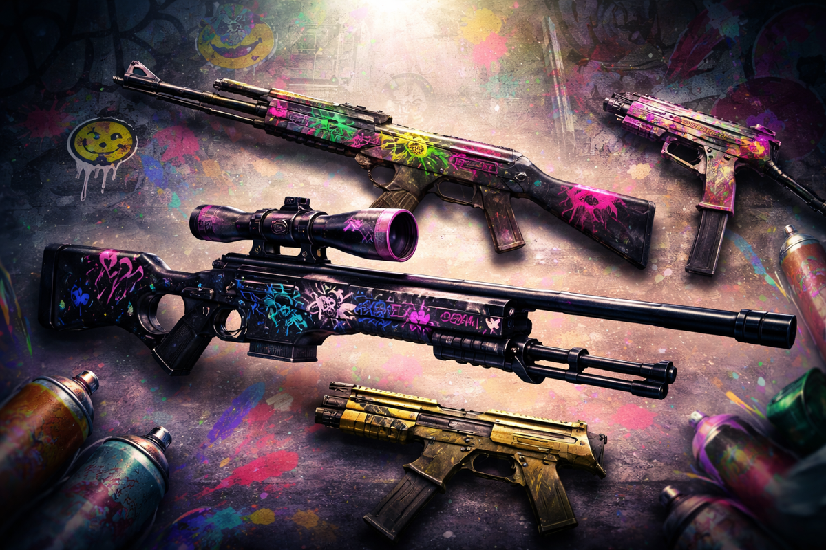 Vibrant Aesthetics: Exploring the Most Colorful Street-Art Skins in CS2