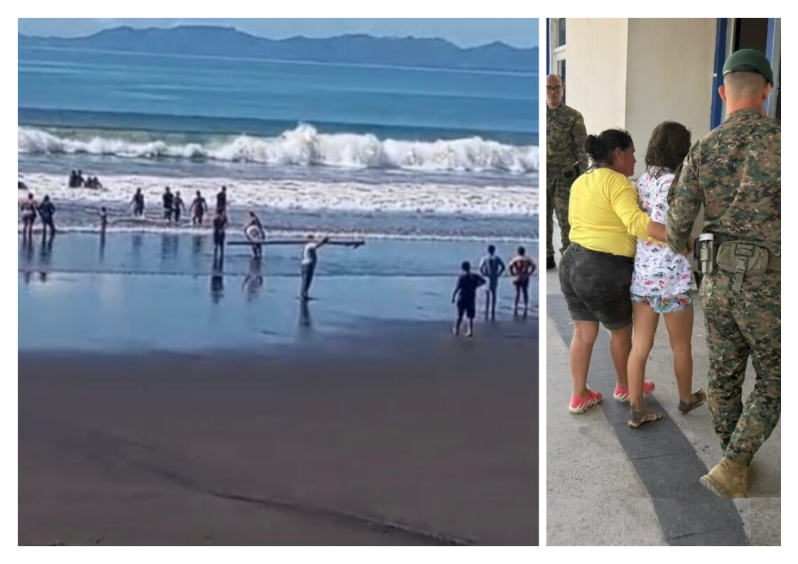 巴拿马青少年被强流卷走获救