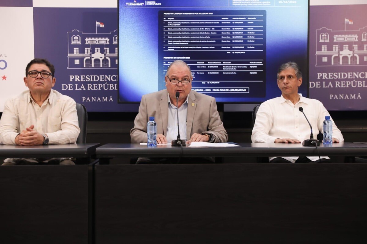 Mulino Administration Announces B/.1,220 Million in Works to Reactivate Economy and Generate Jobs in 2026