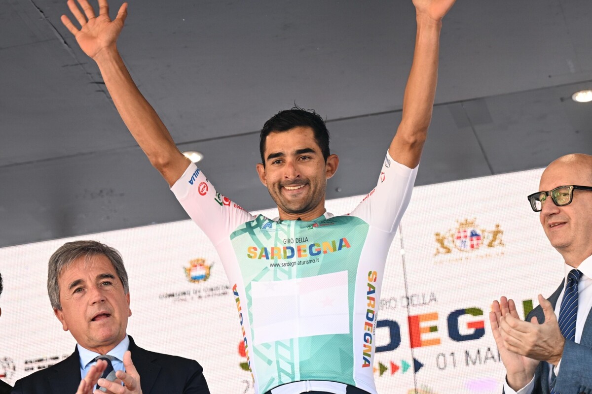 Panamanian rider Roberto González leads the mountain classification at Giro di Sardegna