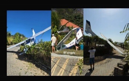 Plane incident on Contadora island