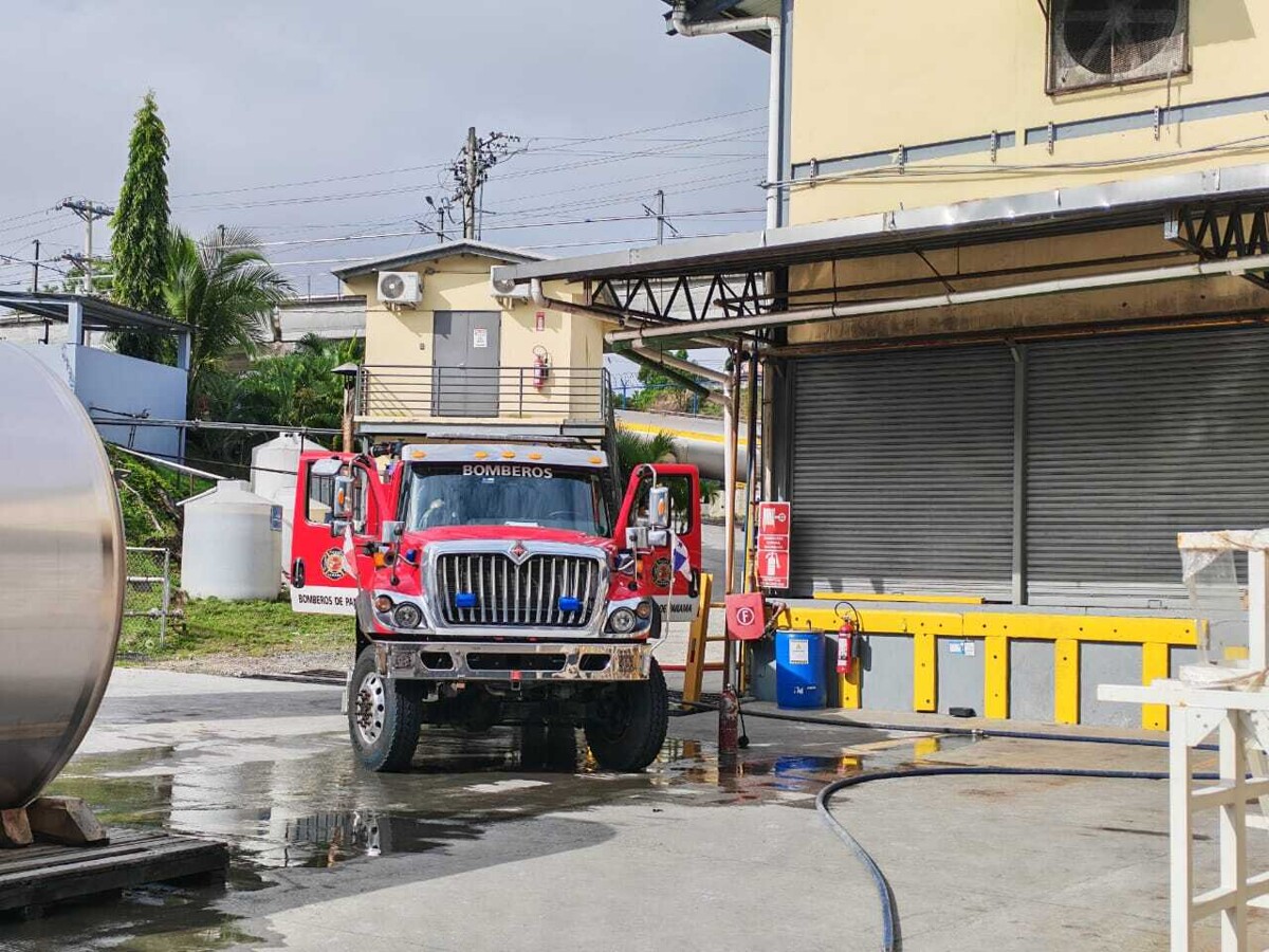 Fire at a factory in Panama