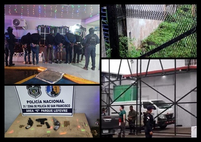 Seven criminals arrested during warehouse robbery attempt in Panama
