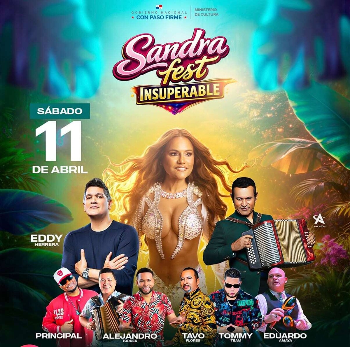 Ministerio de Cultura de Panamama patrocina el festival 'Sandra Fest Insuperable'