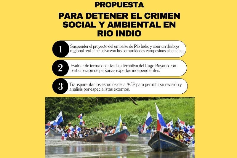 巴拿马农民反对印第奥河水库项目