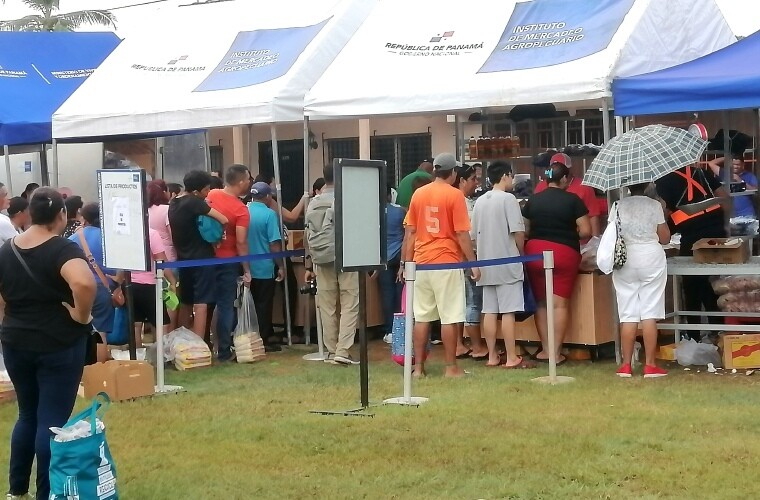 Sale of Christmas bags with ham begins in Herrera