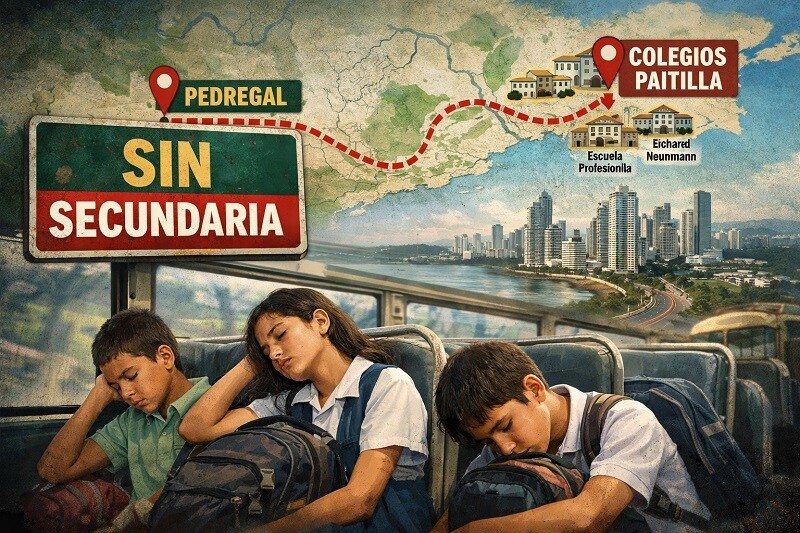 Pedregal demands high school: students travel long distances