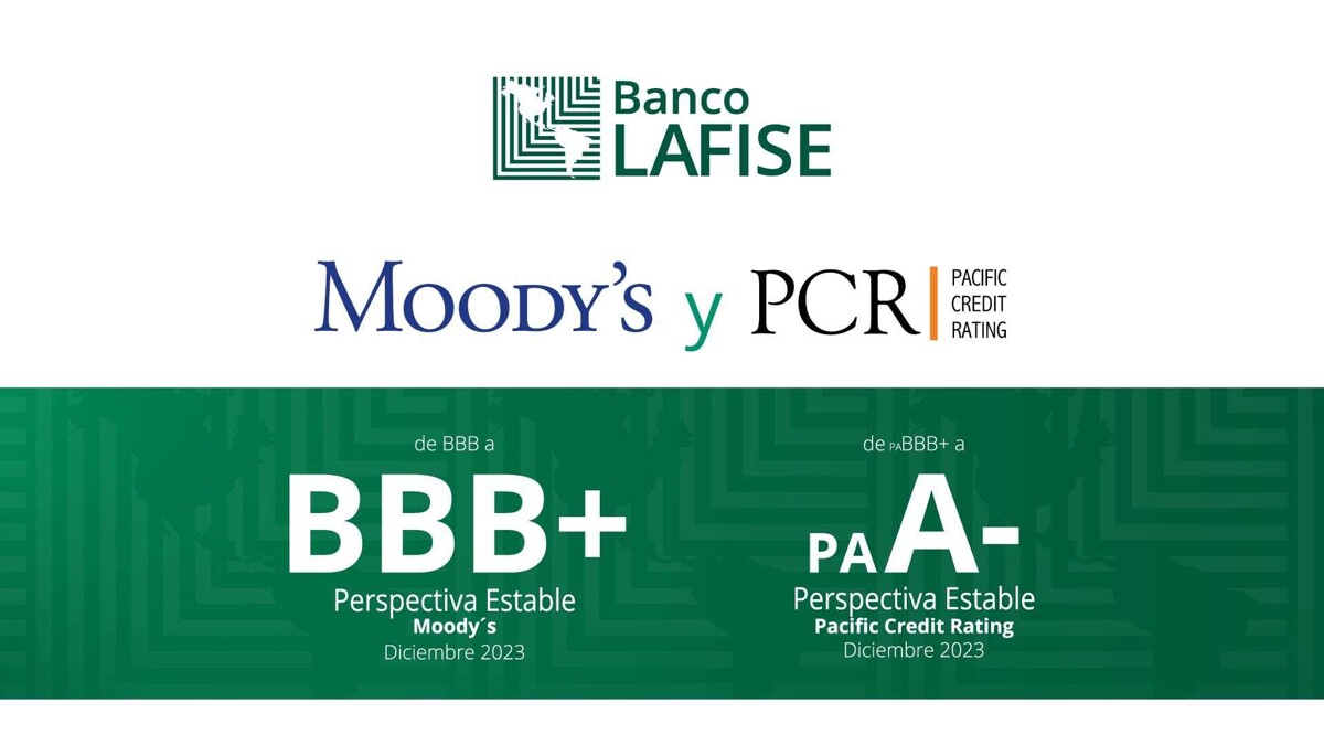 Рейтинг кредитоспособности Banco LAFISE Panama улучшен Moody's и Pacific Credit Rating