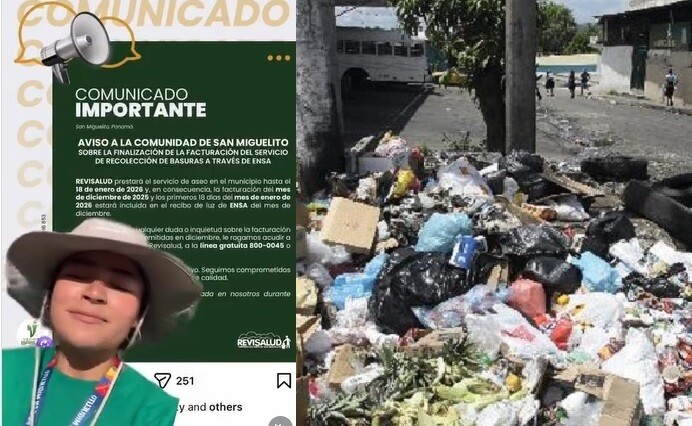 Alcaldesa de San Miguelito nieve aumento en tarifa de aseo