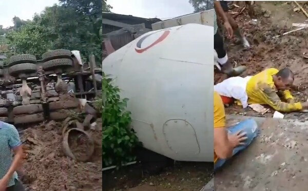 Инцидент с бетономешалкой в Вилья-Гресия: один пострадал