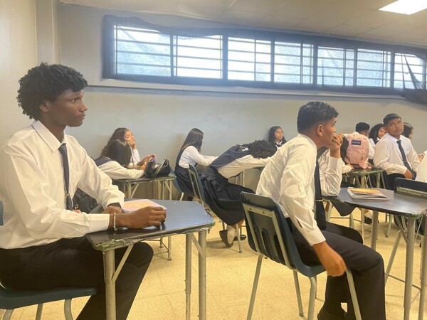 Student with Afro Hair Returns to Class