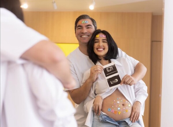 Dayana Sáez and Gio Scollo are expecting their first child
