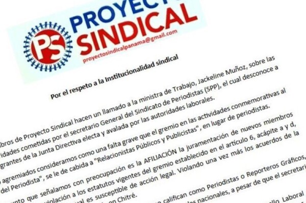 Project Union Denounces Irregularities in Panama Journalists' Union and Requests Intervention