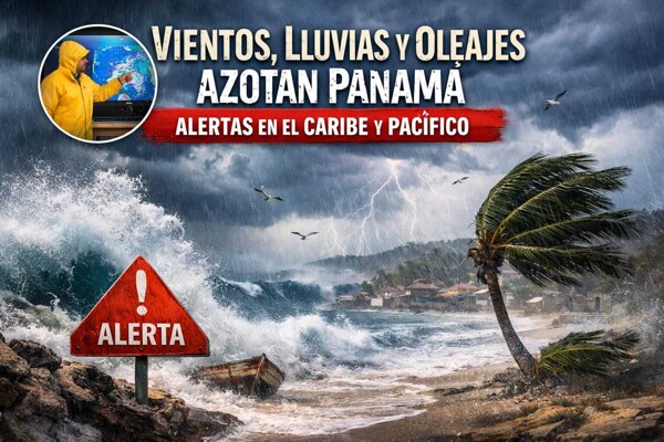 Winds and Waves Shake Panama: Alerts for Rain and Rough Seas Issued in Caribbean and Pacific