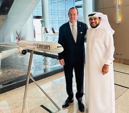 Panama's Foreign Minister Discusses Direct Flights with Emirates in Dubai