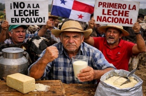 Panamanian Cattlemen Against Imported Milk in Schools