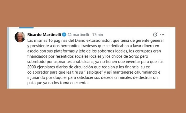 Ex-President Martinelli accuses Panamanian newspaper of extortion