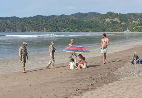 Naval Air Force Reinforces Beaches and Coastal Areas