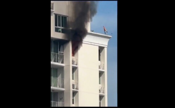 Fire in Panama apartment building leads to evacuation