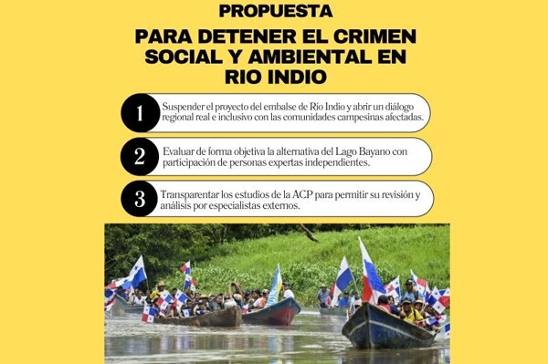 巴拿马农民反对印第奥河水库项目