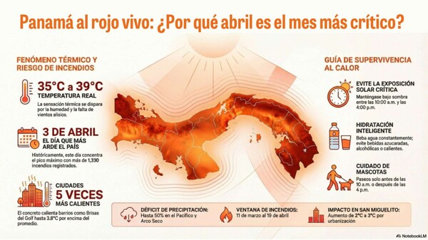 巴拿马四月高温与火灾风险达到峰值