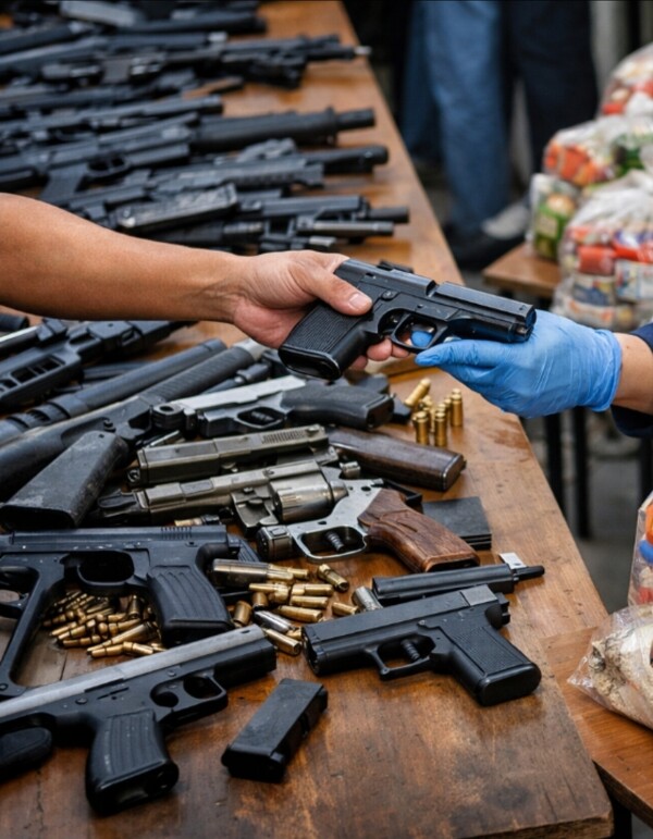 Gun-for-food exchange erases homicide evidence and fosters impunity, expert warns