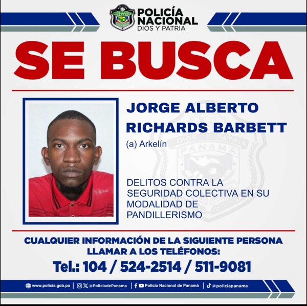 Panama Police Search for Three Gang Members